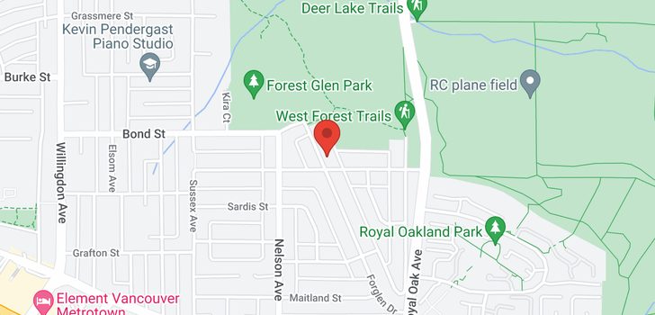 map of 5480 FORGLEN DRIVE